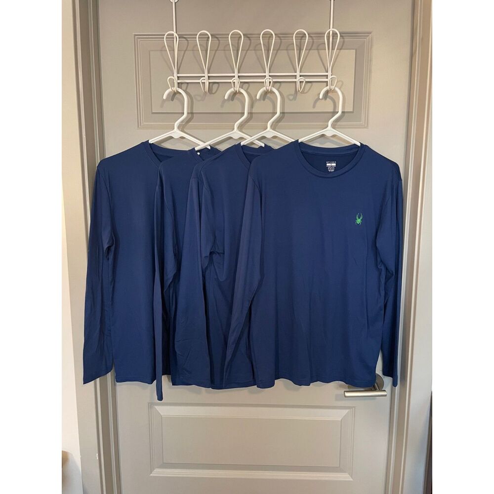 Bundle of 4 Spyder long sleeve workout shirts, size S